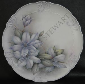Clematis on Porcelain